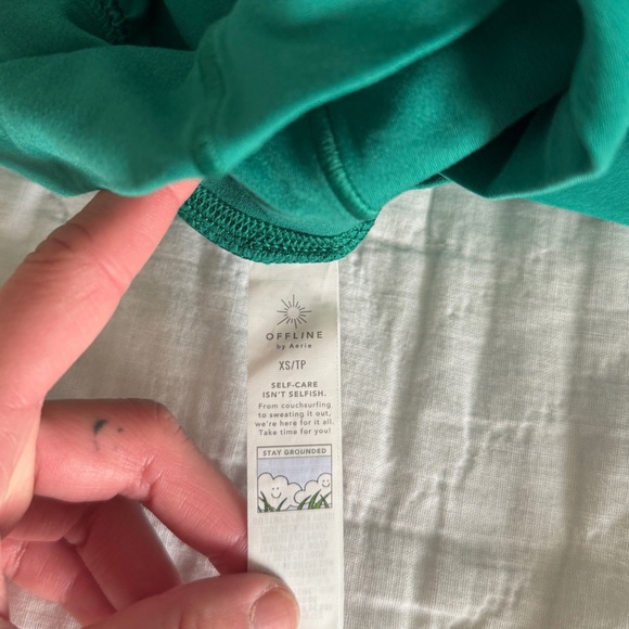 OFFLINE By Aerie Real Me Crossover Flowy Short size XS Green - Picture 8 of 11